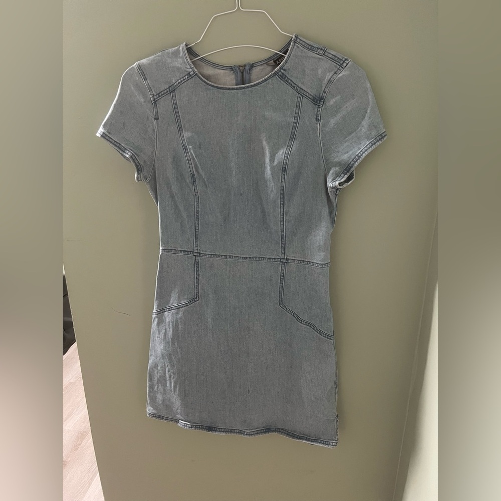Express Denim Short Sleeve Dress